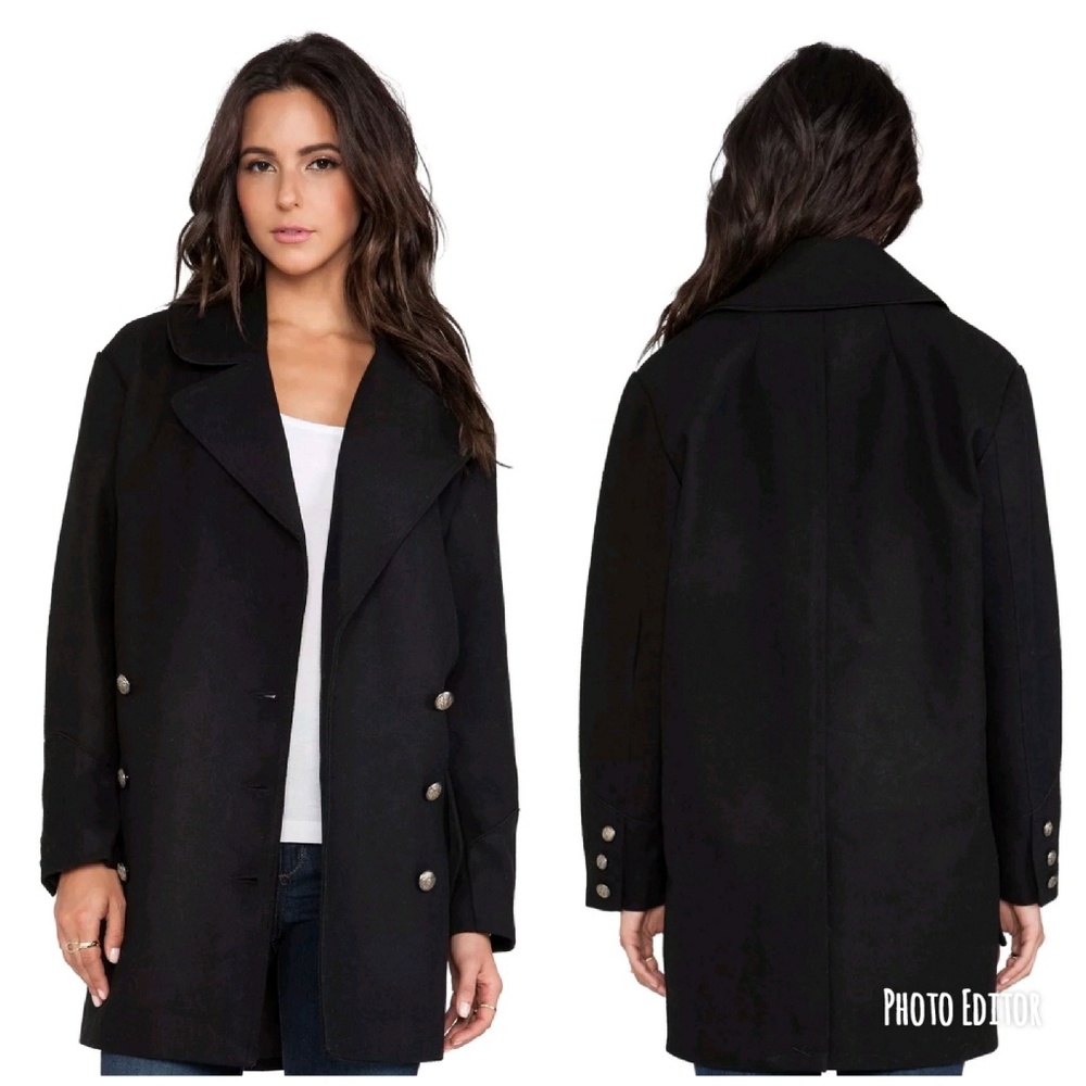 New BB Dakota Wilette Bonded Wool Coat